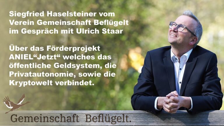 Siegfried Haselsteiner von „Gemeinschaft Beflügelt“ erklärt das Förderprojekt ANIEL“Jetzt “