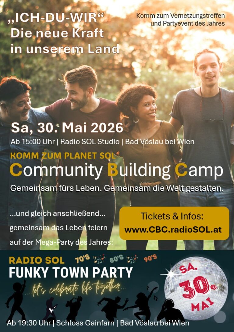 SOL-Vernetzungstreffen (CBC) + anschl. FUNKY TOWN PARTY am 30.5.2026